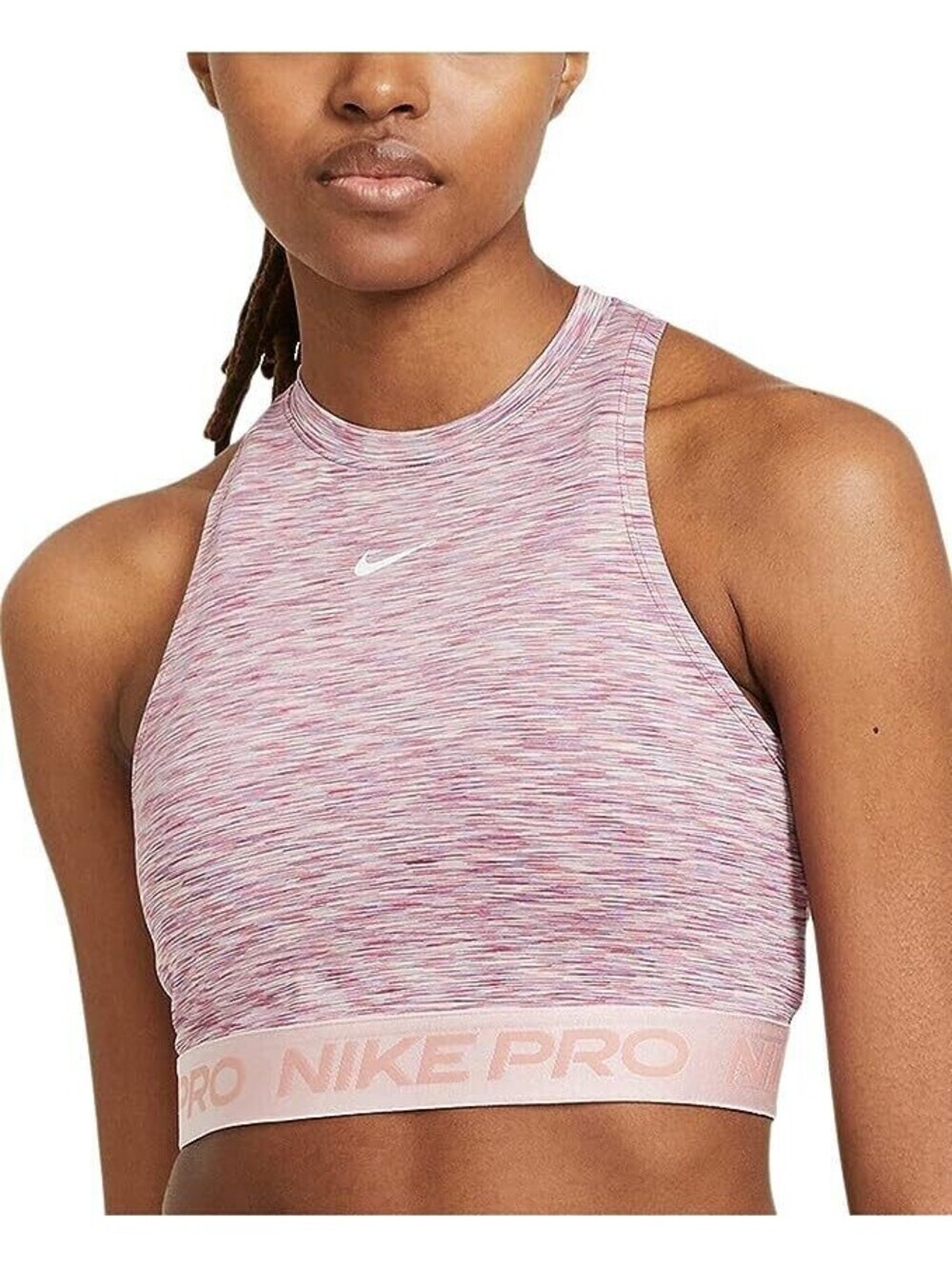 Nike Womens Pro Space Dye Crop Tank Top Size XS